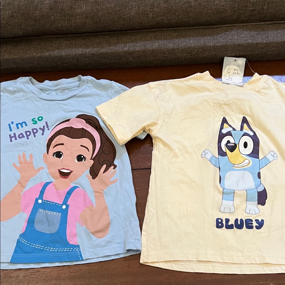 Kids' Graphic T-Shirts - Ms. Rachel and Bluey